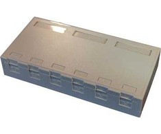 Solar Plus Biuro dėžutė 6 x RJ45 Keystone jungtims, balta