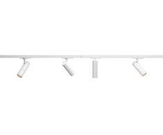 Solar Plus „Optic Track XXS“ komplektas, 1 fazė, 36° balta, 2700K/3000K, 5,4 W, 380–390 lm, Ra90, pakreipiamas 90°, pasukamas 350°, IP20. Fazės reguliatorius, 1 fazė.