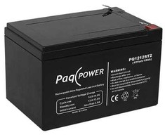 Solar Plus „PaqPOWER“ švino rūgšties akumuliatorius – AGM – 5 metai. 12 V / 12 Ah. Su T2 gnybtu.