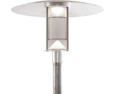 Solar Plus „DeKanon“ parkavimo šviestuvas, Ø60 mm stiebas. Cinkuotas. „Philips LED“ 27 W / 830 lm. II klasė su 3,5 m laidu, 230 V. IP56, IK10. PROFESIONALUS.