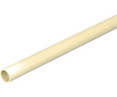 Solar Plus Standus plastikinis vamzdis, PVC 16 mm (5/8) geltonas/baltas, 4 metrai. Jie gali atlaikyti 750 N slėgio apkrovą.