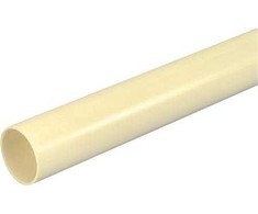 Solar Plus Standus plastikinis vamzdis, PVC 20 mm (3/4) geltonas/baltas, 4 metrai. Jie gali atlaikyti 750 N slėgio apkrovą.