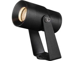 Sieninis šviestuvas Solar Plus „Floodlight Spot It S“ juodas, 3000 K, 38° šviesos sklaida, 400 lm, 5,5 W, IP65, 2 m guminis laidas. Integruotas fazės pritemdymo valdiklis.
