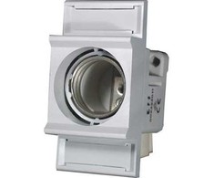 Solar Plus Saugiklių laikiklis DZIII E33, 1 poliaus, 63 A, 500 V kintamoji srovė, M5 srieginė jungtis, porcelianas. Tiekiamas su dangteliu.