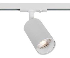 Solar Plus Prožektorius „Focus Track“ GU10, vienfazis, baltas, pakreipiamas 90°, pasukamas 350°, vienfazis adapteris, IP20.
