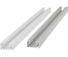 Solar Plus Kvadratinis bėgelis, 230 V, 1 fazės, 2 metrų, baltas - STANDARTINIS