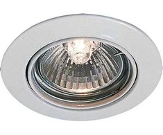 Solar Plus Zamax downlight 20W 12DC, Ø58 mm, baltas, G4 socket, tiltable