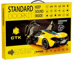 Automobilių durelių garso izoliacija CTK STANDARD DOORKIT, 2 durims, 2,59M²
