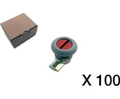 CUBIC 100 vnt. fiksuojamasis varžtas, pilkas