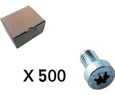 CUBIC 500 vnt. Cilindrinis varžtas, torx, plokščia galvute
