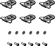 CUBIC 6 dalių tvirtinimo rinkinys GP 0150-0000