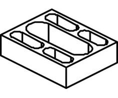 CUBIC Blokelis nr. 3 Cu<10x30 bėgio laikikliui S2000