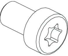 CUBIC cilindrinės galvutės varžtas, torx