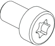 CUBIC cilindrinės galvutės varžtas, torx