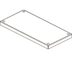CUBIC Apatinis, 1 x 2 modulis, 182 x 374 mm P x A