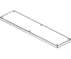 CUBIC Dangtis, 1 x 4 modulis, 182 x 758 mm plotis x aukštis