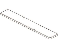 CUBIC Dangtis, 1 x 6 modulis, 182 x 1142 mm plotis x aukštis