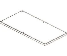 CUBIC Dangtis, 2 x 4 moduliai, 374 x 758 mm plotis x aukštis