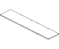 CUBIC Dangtis, 2 x 9 moduliai, 374 x 1718 mm plotis x aukštis
