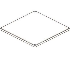 CUBIC Dangtis, 3 x 3 moduliai, 566 x 566 mm plotis x aukštis