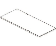 CUBIC Dangtis, 3 x 7 moduliai, 566 x 1334 mm plotis x aukštis