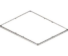 CUBIC Dangtis, 4 x 5 moduliai, 758 x 950 mm plotis x aukštis