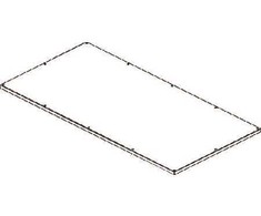 CUBIC Dangtis, 4 x 8 moduliai, 758 x 1526 mm plotis x aukštis