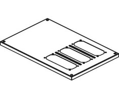 CUBIC Dangtelis, flanšo skylė, 2 x 3 moduliai, 374 x 566 mm pločio x aukščio