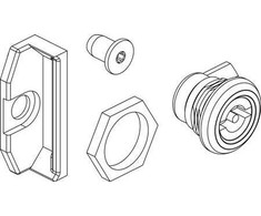 CUBIC Dviguba spyna 3MM 0703-0001S