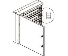 CUBIC Paskirstymo plokštė CU-mini 3x5 moduliai, 189 DIN moduliai 572x956x165mm