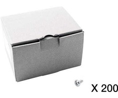 CUBIC Dėžutė su 200 varžtų, sriegio formavimo, torx, flanšas