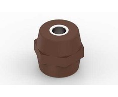 CUBIC ŽEMOS ĮTAMPOS IZOLIATORIUS M12, A40XP40MM, BRUN