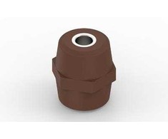 CUBIC ŽEMOS ĮTAMPOS IZOLIATORIUS M12, A50XP40MM, BRUN