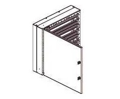 CUBIC paskirstymo skydas CU-mini 3x3 moduliai, 108 DIN moduliai 572x572x165mm