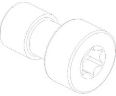 CUBIC Varžtas skydelio surinkimui, torx 3040-0812