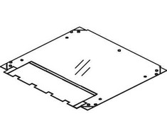 CUBIC Horizontalus dangtis, 2 x 2 moduliai, polikarbonatas