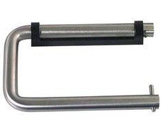 D Line 145 mm šlifuoto juodo sieninio laikiklio popieriaus laikiklis RF