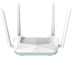 D-Link EAGLE PRO AI AX1500 išmanusis maršrutizatorius, „Wi-Fi 6“ (802.11ax), dviejų dažnių (2,4 GHz / 5 GHz), Ethernet LAN, baltas, stalo maršrutizatorius