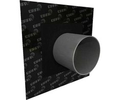 DAFA AirVent UV / Radon vamzdžių apykaklė 260x260 mm, skirta potvynio ir vėjo barjerui sandarinti. Žymėjimas ø15-110 mm vamzdžiams.