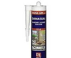 Dana Lim As Dana Glue Danaseal 514 pilkas - Sanitarinis ir statybinis silikonas 300 ml, neutralus, didelio elastingumo hermetikas