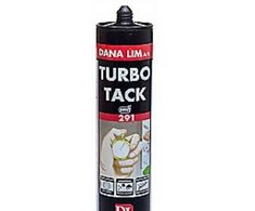 Dana Lim As Dana Glue Turbo tack 291 - 290 ml juodi stiprūs universalūs surinkimo klijai, skirti naudoti viduje ir lauke