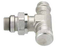 DANFOSS RLV 15 grįžtamojo vamzdžio jungtis DN15, presuojama kampinė
