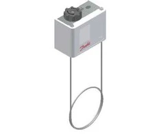 DANFOSS termostatas su jutikliu. Temperatūros diapazonas nuo -5 iki 35 °C. Jutiklio ilgis: 2 m.