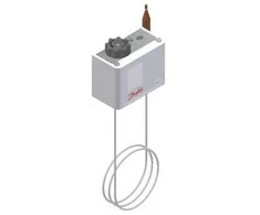 DANFOSS termostatas KP77 temperatūros diapazonas 20–60 °C kapiliarinis vamzdelis 2 m