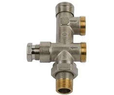 Danfoss RTD-K sadales vārsts 3/4" A, grīdas, 2-cauruļu sist.