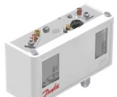 Danfoss KP17WB - Dvigubo slėgio jungiklis, -0,2-7,5, 8-32 bar, maks. konvertuojamas