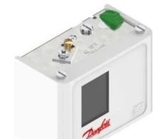 Danfoss KP7W - Slėgio jungiklis, 4-10 bar, automatinis, platėjantis, 1/4", IP44