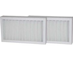 DANTHERM panelinis filtras, G4/G4 klasės filtrų rinkinys, skirtas HCV 4. 2 vnt. G4 filtrų tiekimui ir ištraukimui.