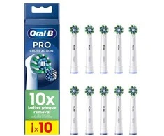 „Oral-B Pro Cross Action“ dantų šepetėlio galvutės, baltos, 10 vnt.