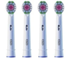 Oral-B Dantų šepetėlis galvutės Pro 3D Baltas 4 pcs.